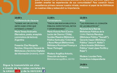 Participamos del cierre de las Jornadas sobre bibliotecas públicas y sus comunidades “Ninguna biblioteca es una isla» organizado por la Red de Bibliotecas Públicas de la ciudad de México   
