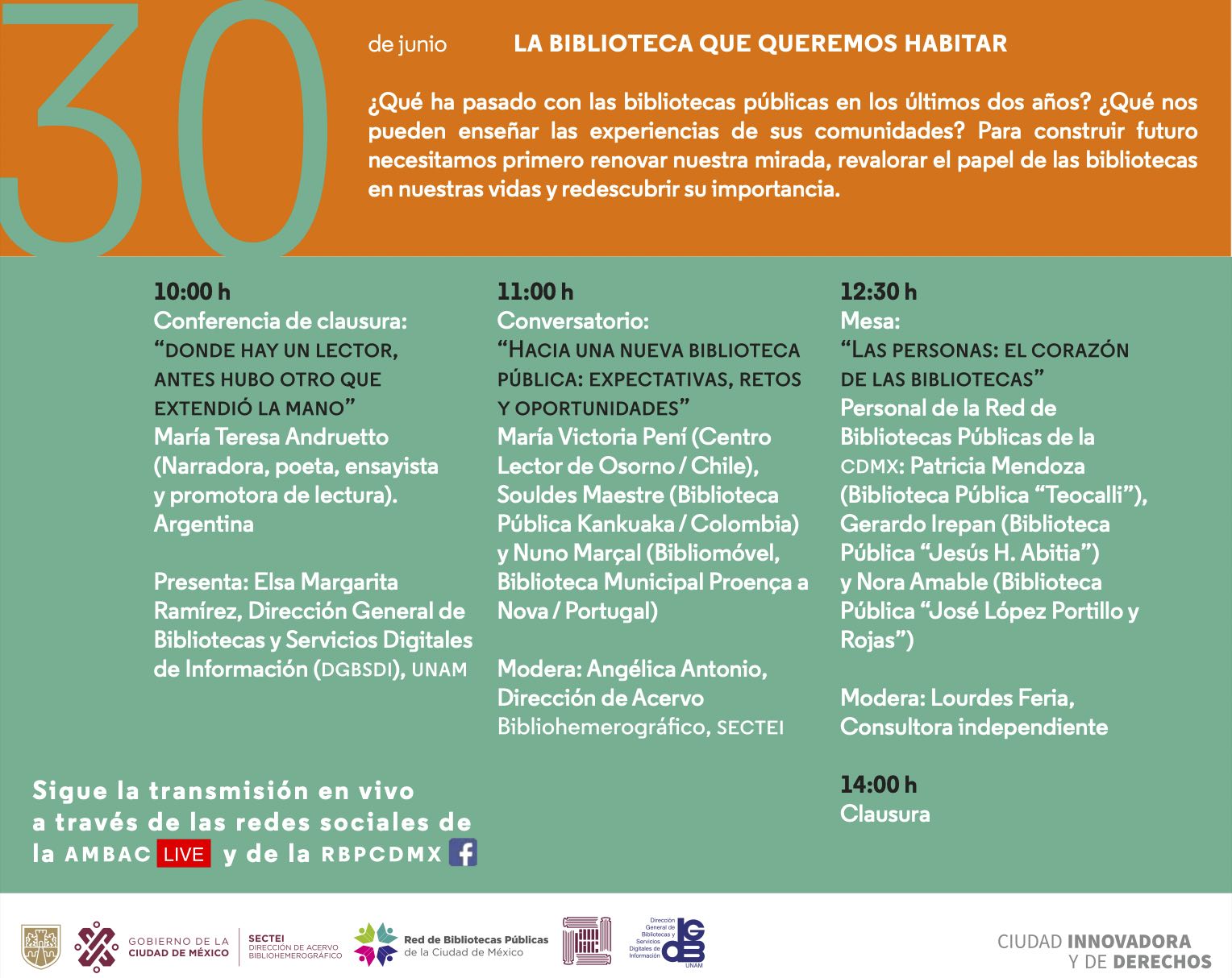Participamos del cierre de las Jornadas sobre bibliotecas públicas y sus comunidades “Ninguna biblioteca es una isla» organizado por la Red de Bibliotecas Públicas de la ciudad de México